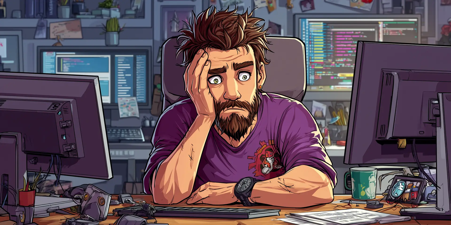 __stormx___Tired_and_frustrated_programmer_in_front_of_his_comp_c83c8db6-df4b-4310-9d10-07792cf3209f